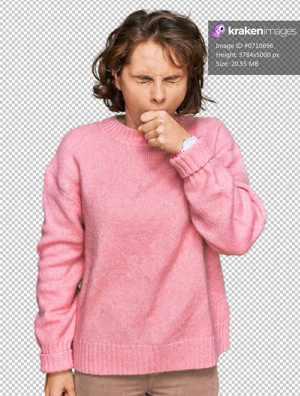 Young hispanic woman wearing casual clothes feeling unwell and coughing as symptom for cold or bronchitis. health care concept.