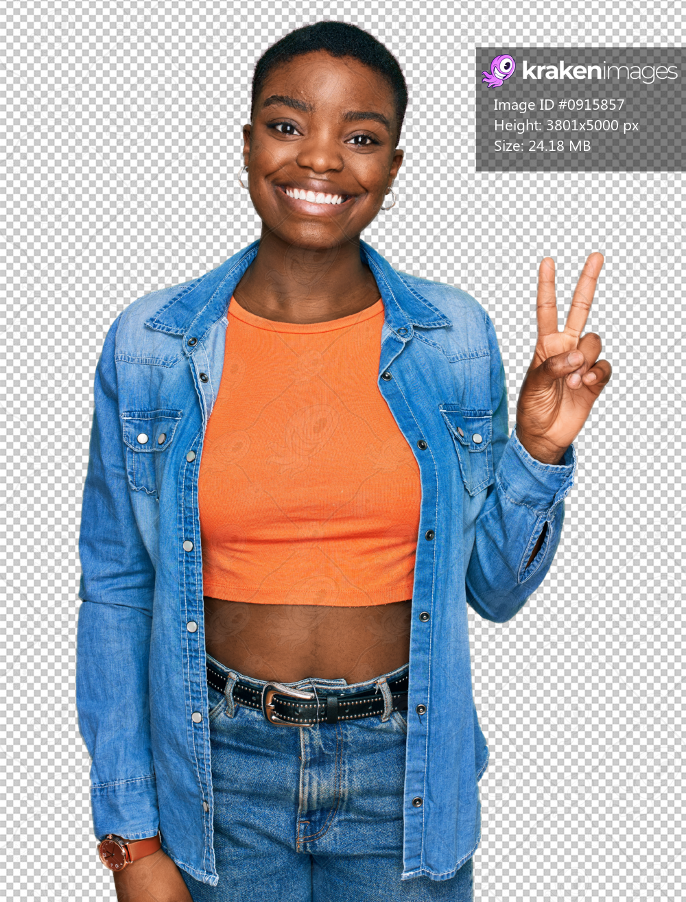 Young african american woman wearing casual clothes showing and pointing up with fingers number two while smiling confident and happy.
