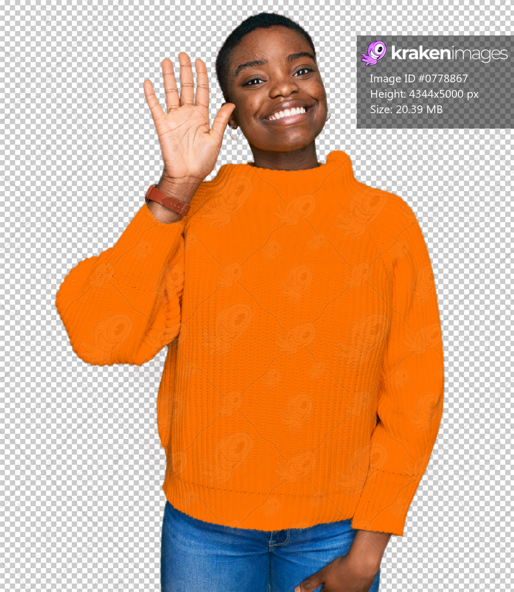 Young african american woman wearing casual clothes showing and pointing up with fingers number five while smiling confident and happy.
