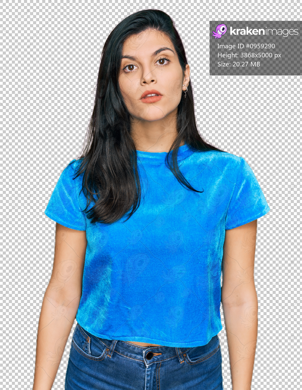 Young hispanic woman wearing casual clothes relaxed with serious expression on face. simple and natural looking at the camera.