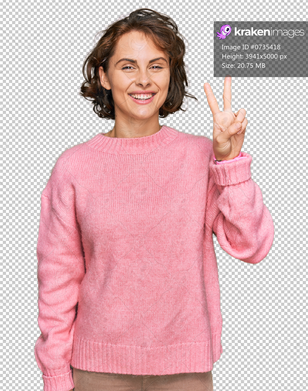 Young hispanic woman wearing casual clothes showing and pointing up with fingers number two while smiling confident and happy.