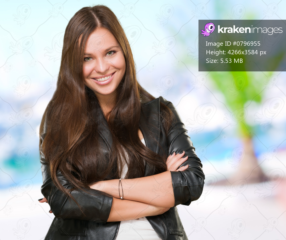 Portrait of a beautiful woman at the beach