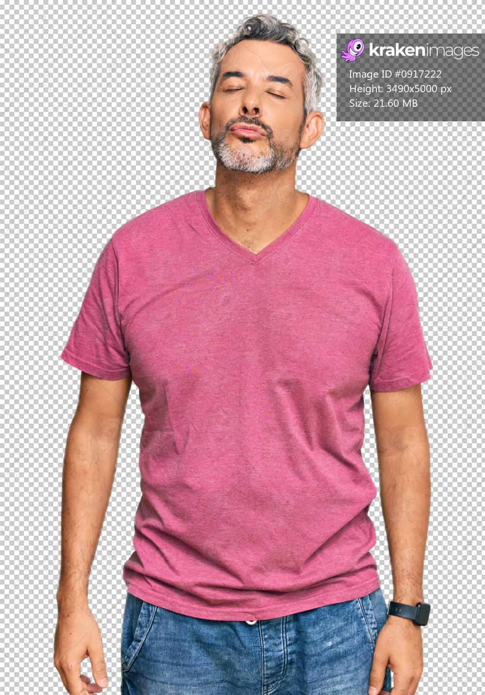 Middle age grey-haired man wearing casual clothes looking at the camera blowing a kiss on air being lovely and sexy. love expression.