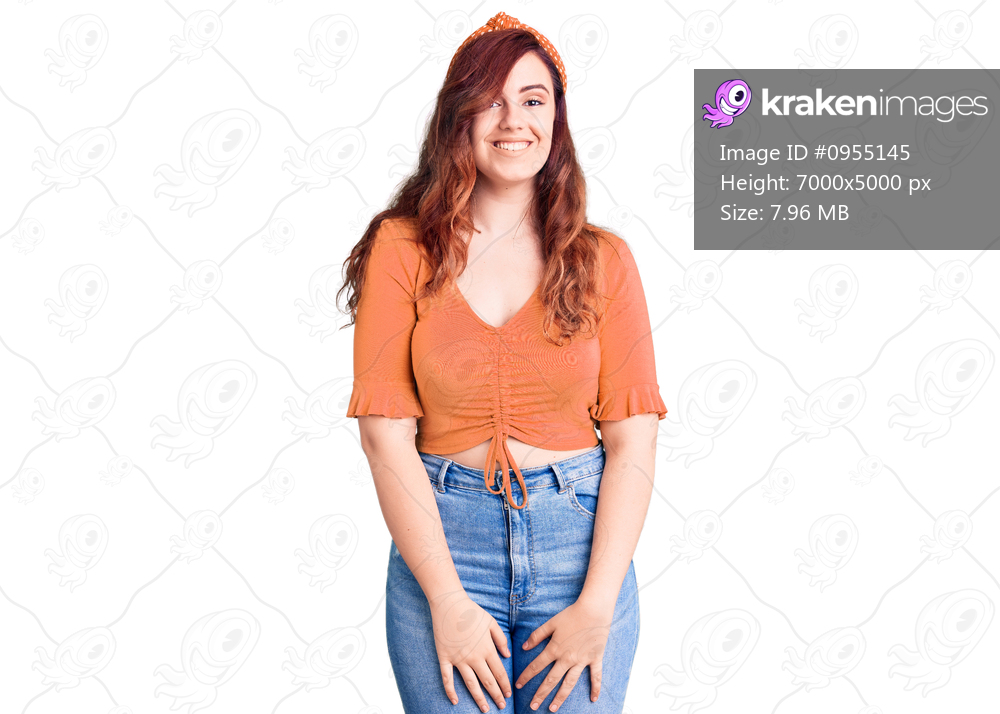 Young beautiful woman wearing casual clothes looking positive and happy standing and smiling with a confident smile showing teeth 