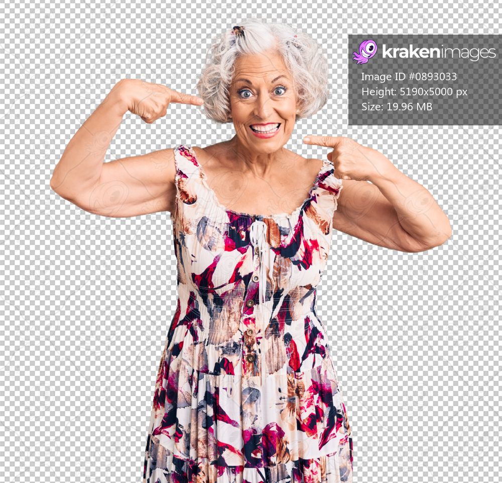 Senior grey-haired woman wearing casual clothes smiling cheerful showing and pointing with fingers teeth and mouth. dental health concept.