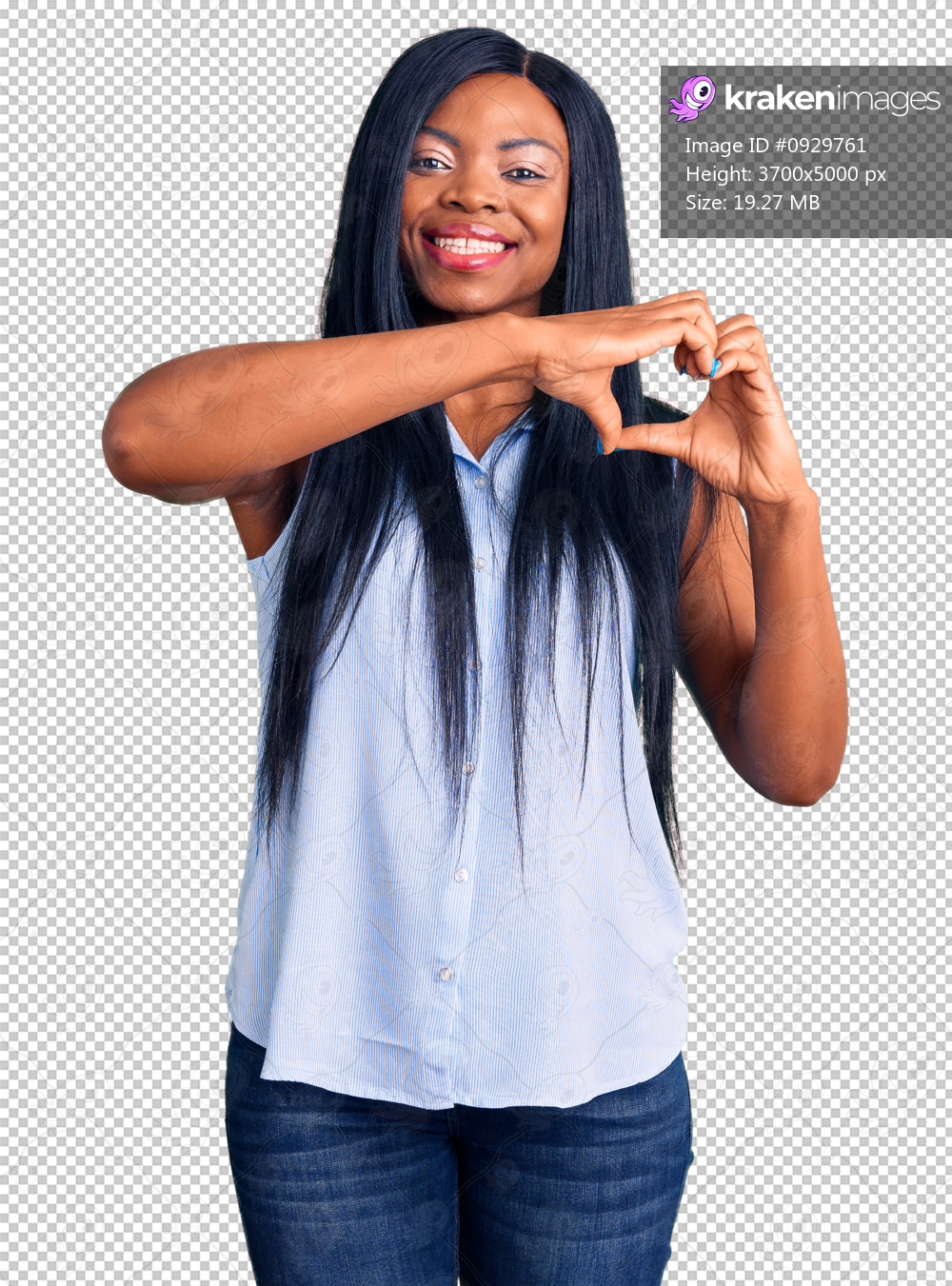 Young african american woman wearing casual clothes smiling in love doing heart symbol shape with hands. romantic concept.