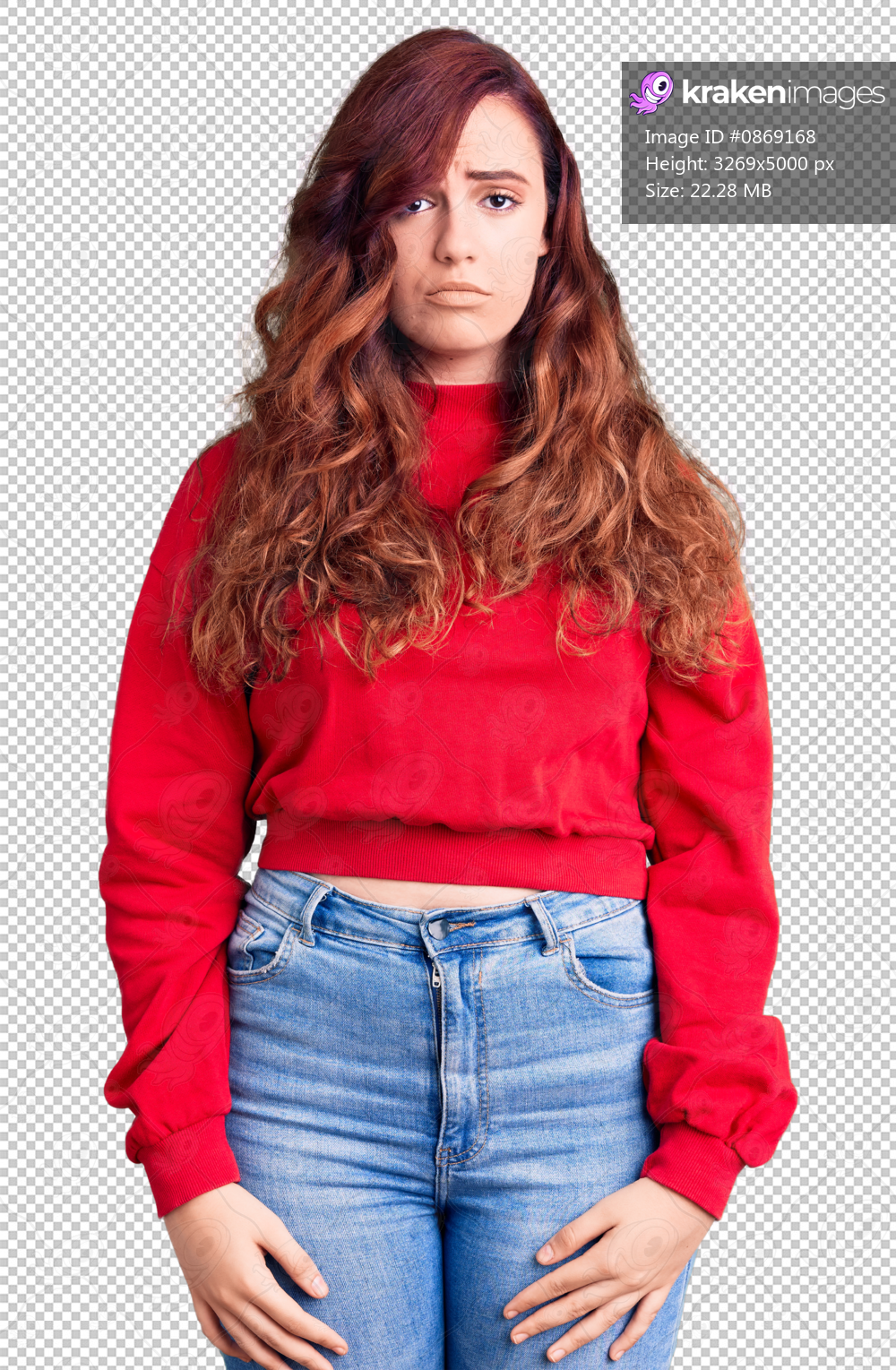 Young beautiful woman wearing casual winter sweater depressed and worry for distress, crying angry and afraid. sad expression.