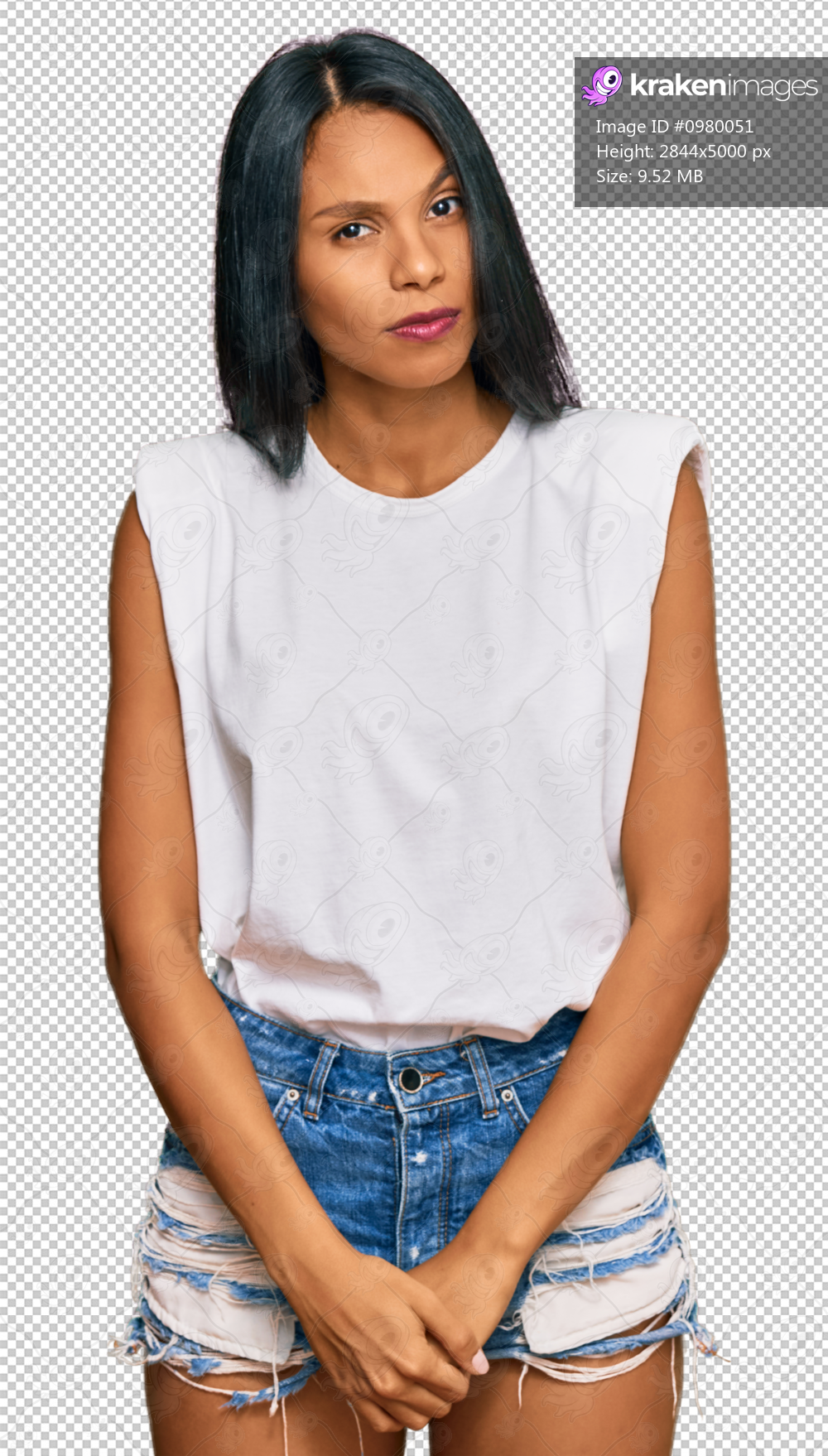 Young african american woman wearing casual clothes skeptic and nervous, frowning upset because of problem. negative person.