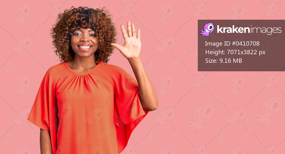 Young african american woman wearing casual clothes showing and pointing up with fingers number five while smiling confident and happy. 