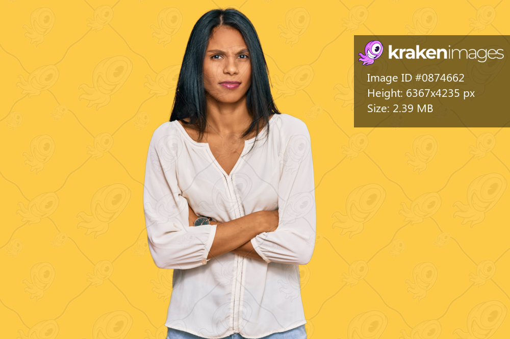 Young african american woman wearing casual clothes skeptic and nervous, disapproving expression on face with crossed arms. negative person. 