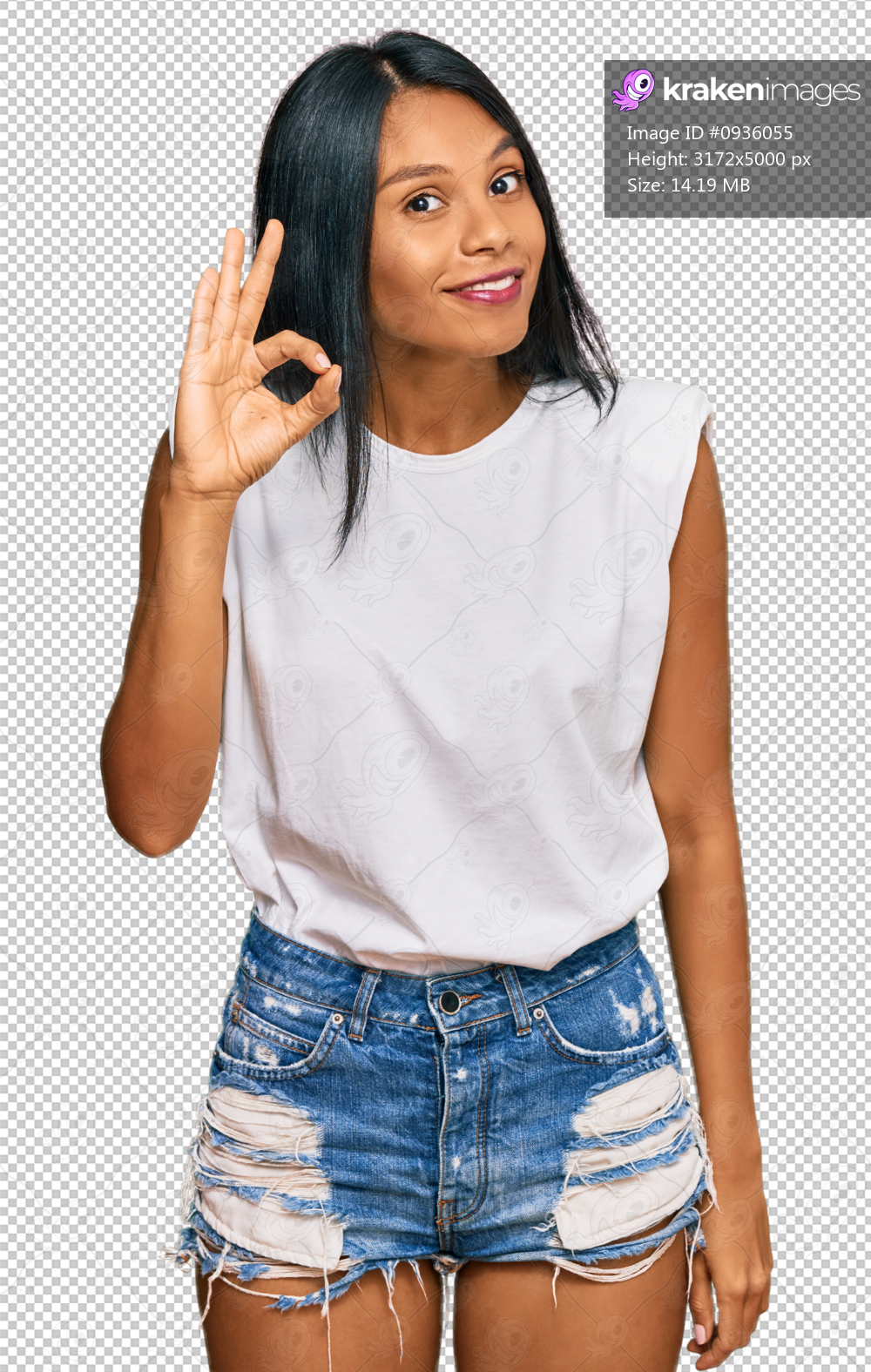 Young african american woman wearing casual clothes smiling positive doing ok sign with hand and fingers. successful expression.