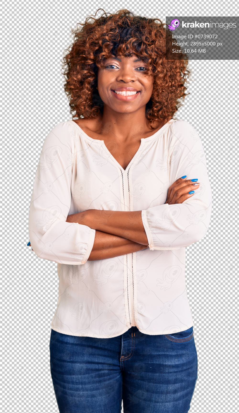 Young african american woman wearing casual clothes happy face smiling with crossed arms looking at the camera. positive person.