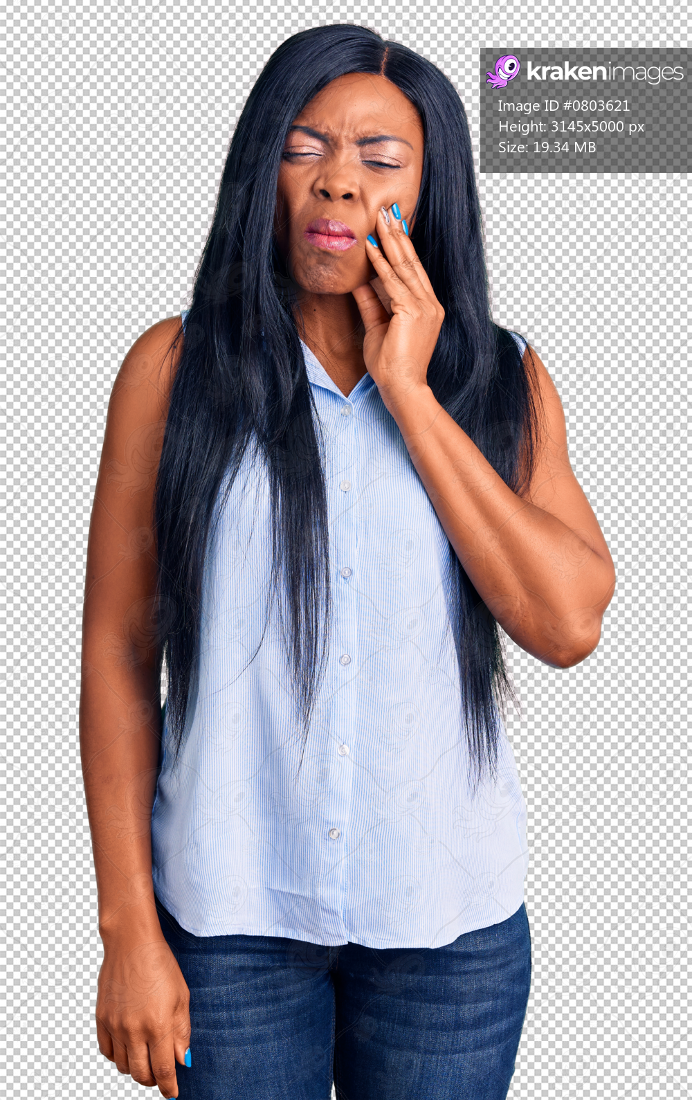 Young african american woman wearing casual clothes touching mouth with hand with painful expression because of toothache or dental illness on teeth. dentist