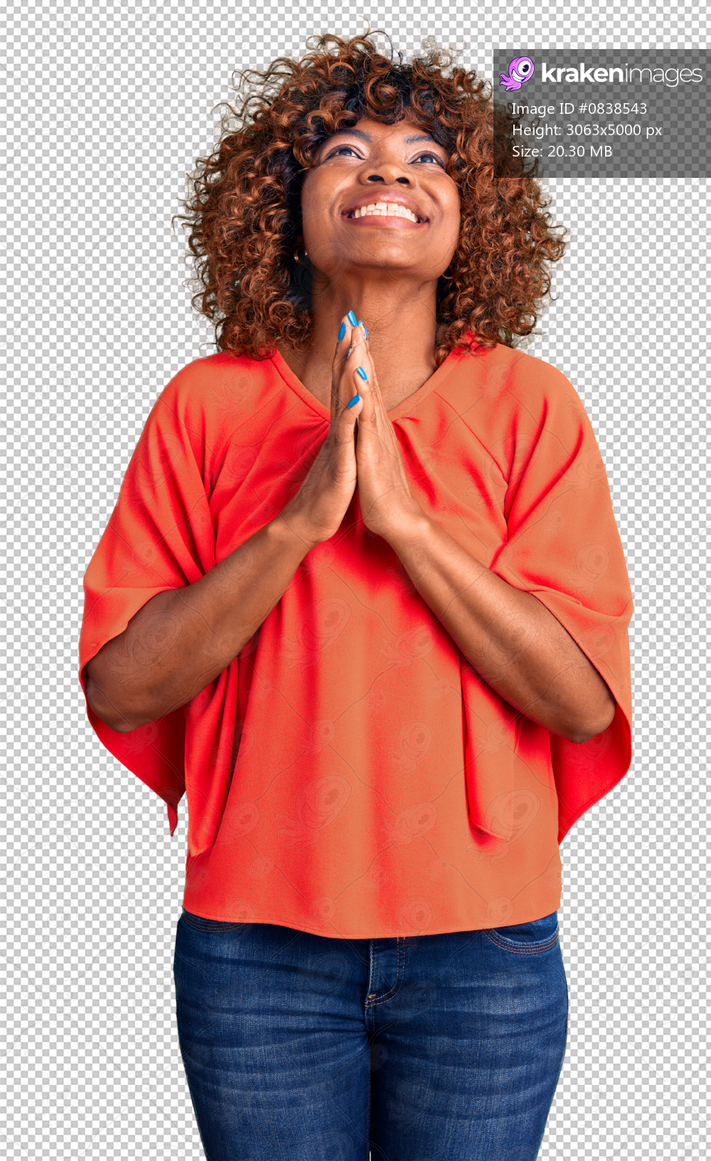 Young african american woman wearing casual clothes begging and praying with hands together with hope expression on face very emotional and worried. begging.