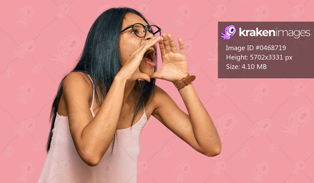 Young african american woman wearing casual clothes and glasses shouting angry out loud with hands over mouth 