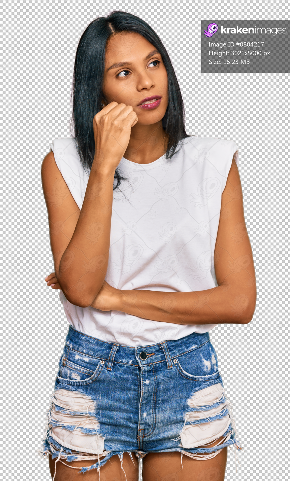 Young african american woman wearing casual clothes looking stressed and nervous with hands on mouth biting nails. anxiety problem.