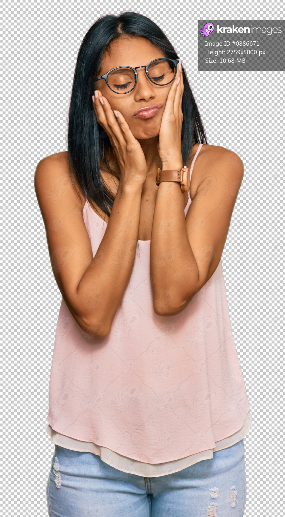 Young african american woman wearing casual clothes and glasses tired hands covering face, depression and sadness, upset and irritated for problem