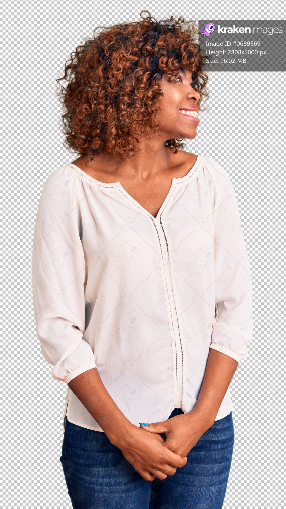 Young african american woman wearing casual clothes looking away to side with smile on face, natural expression. laughing confident.
