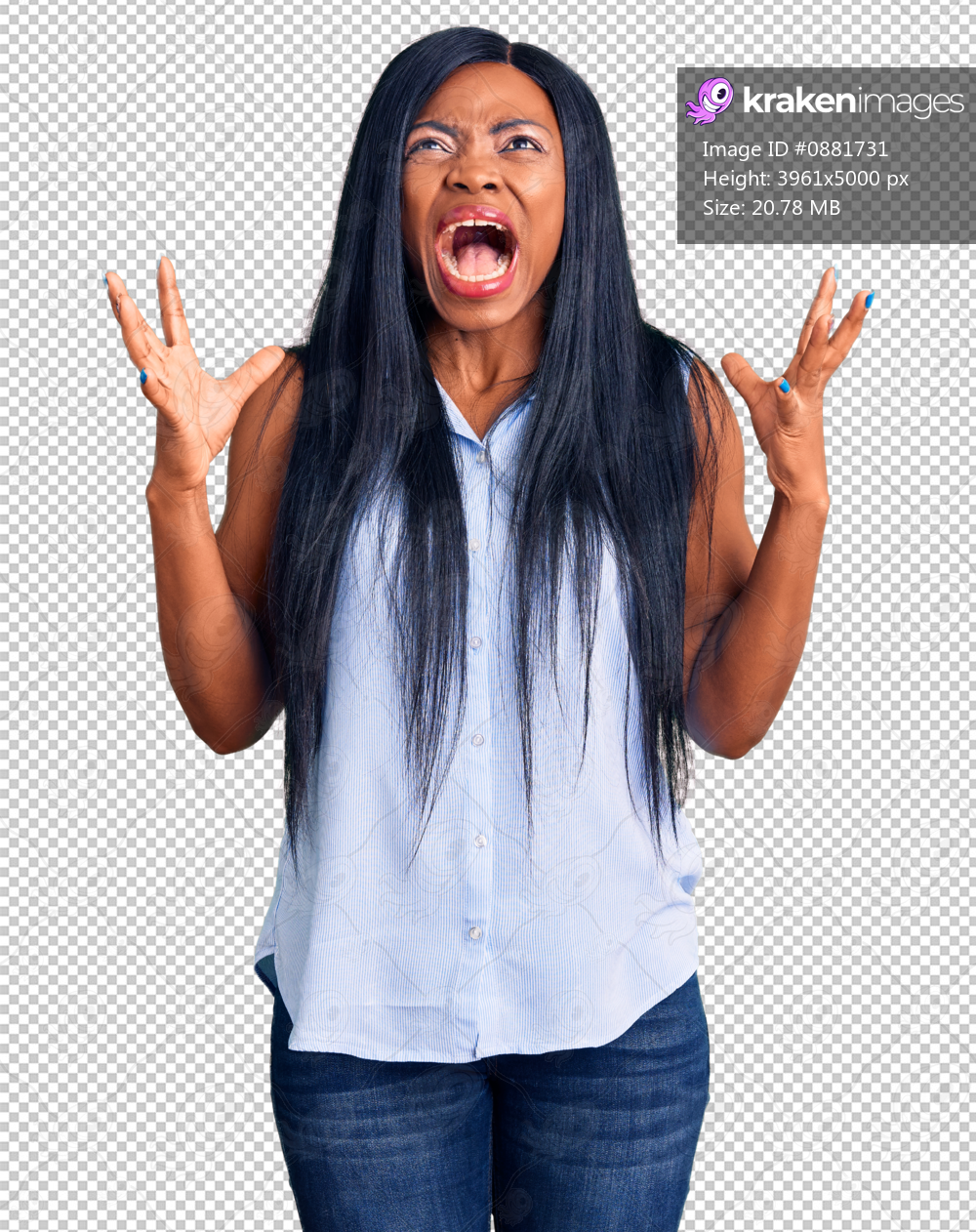 Young african american woman wearing casual clothes crazy and mad shouting and yelling with aggressive expression and arms raised. frustration concept.