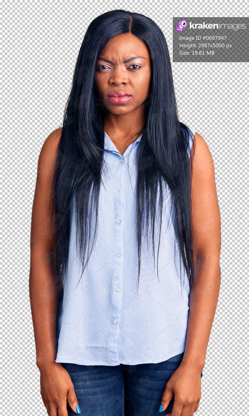Young african american woman wearing casual clothes skeptic and nervous, frowning upset because of problem. negative person.