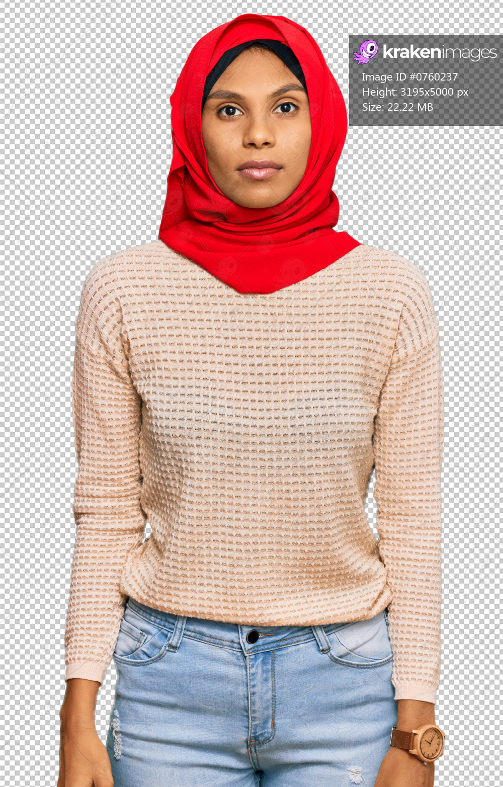 Young african american woman wearing traditional islamic hijab scarf relaxed with serious expression on face. simple and natural looking at the camera.