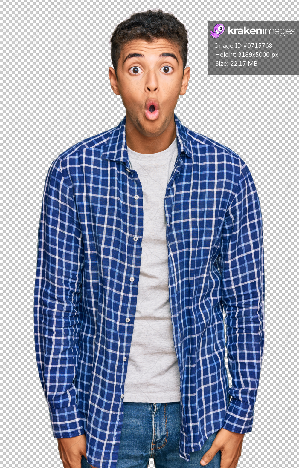 Young handsome african american man wearing casual clothes afraid and shocked with surprise expression, fear and excited face.