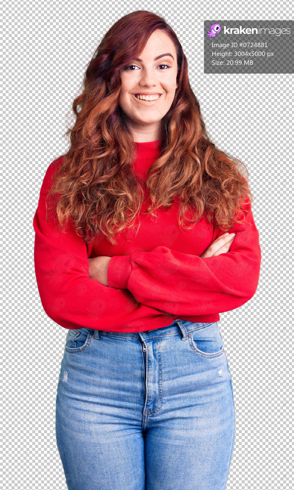Young beautiful woman wearing casual winter sweater happy face smiling with crossed arms looking at the camera. positive person.