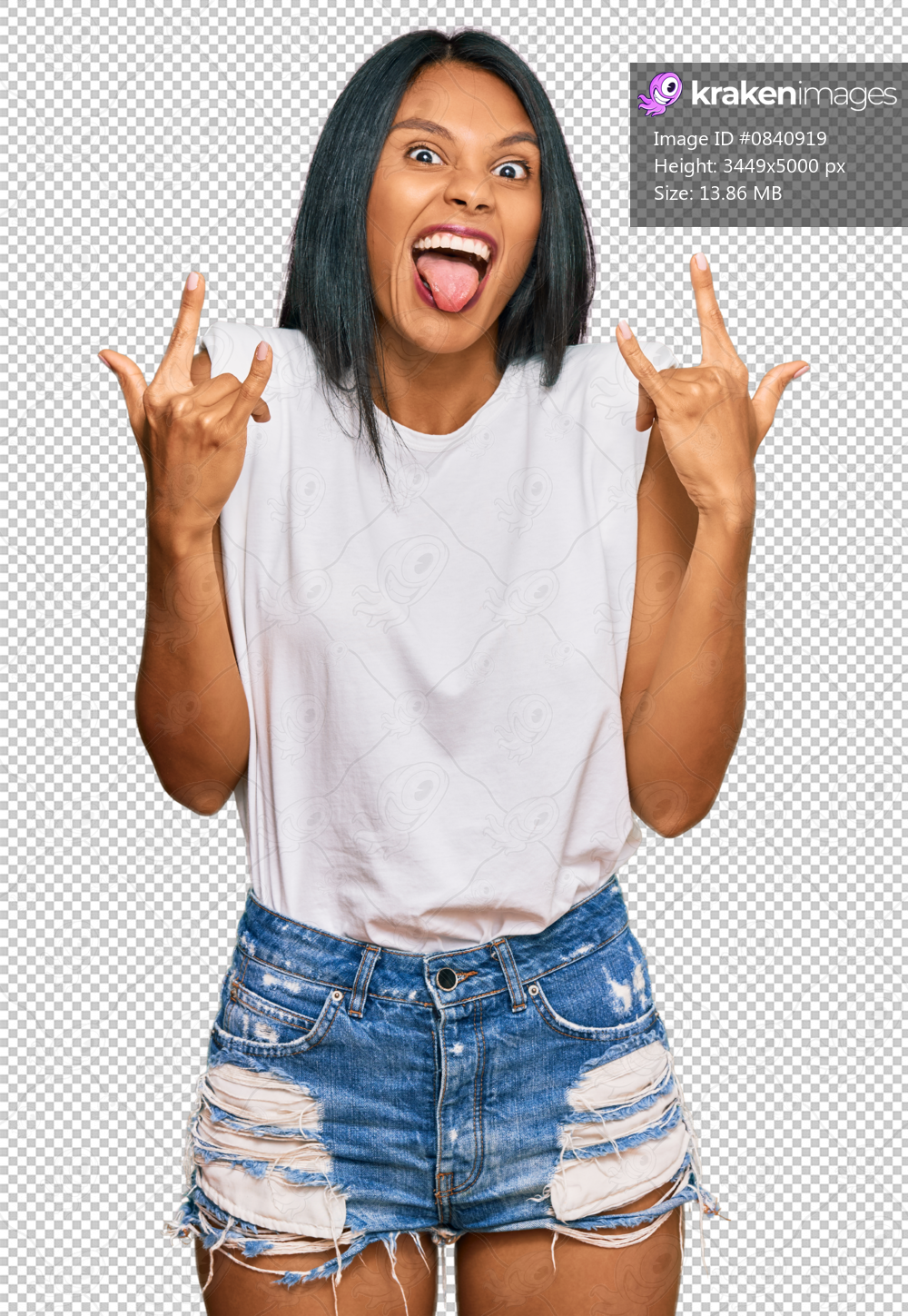 Young african american woman wearing casual clothes shouting with crazy expression doing rock symbol with hands up. music star. heavy concept.