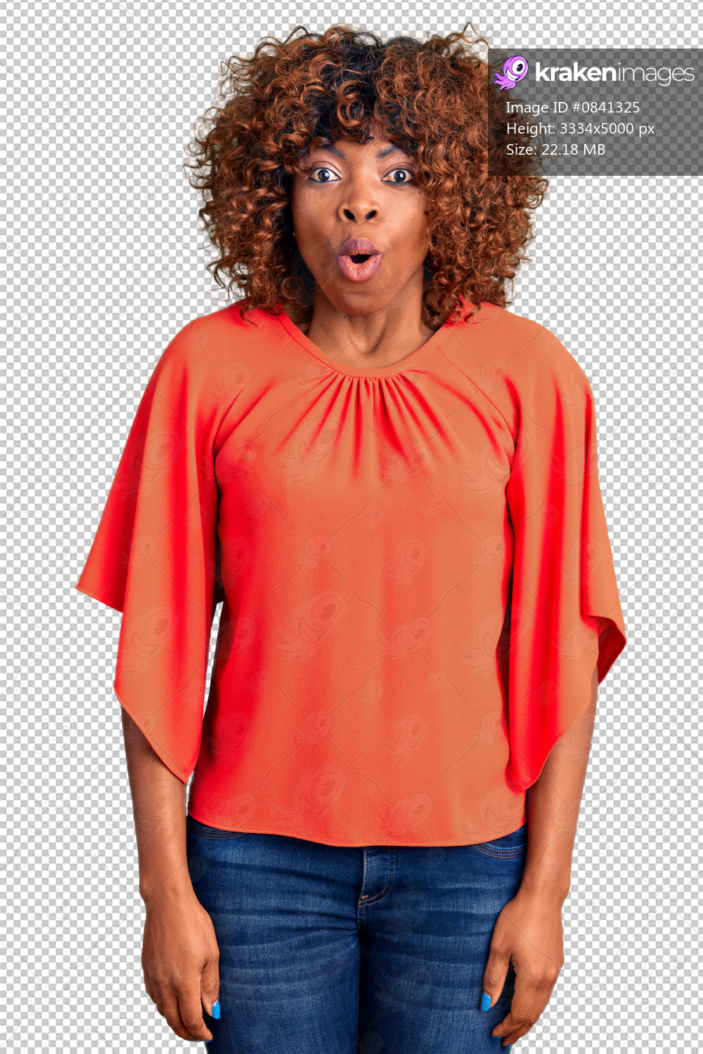 Young african american woman wearing casual clothes afraid and shocked with surprise expression, fear and excited face.