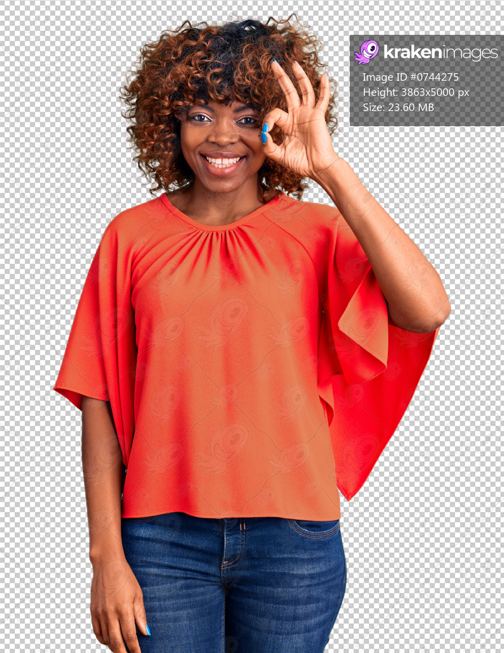 Young african american woman wearing casual clothes smiling positive doing ok sign with hand and fingers. successful expression.