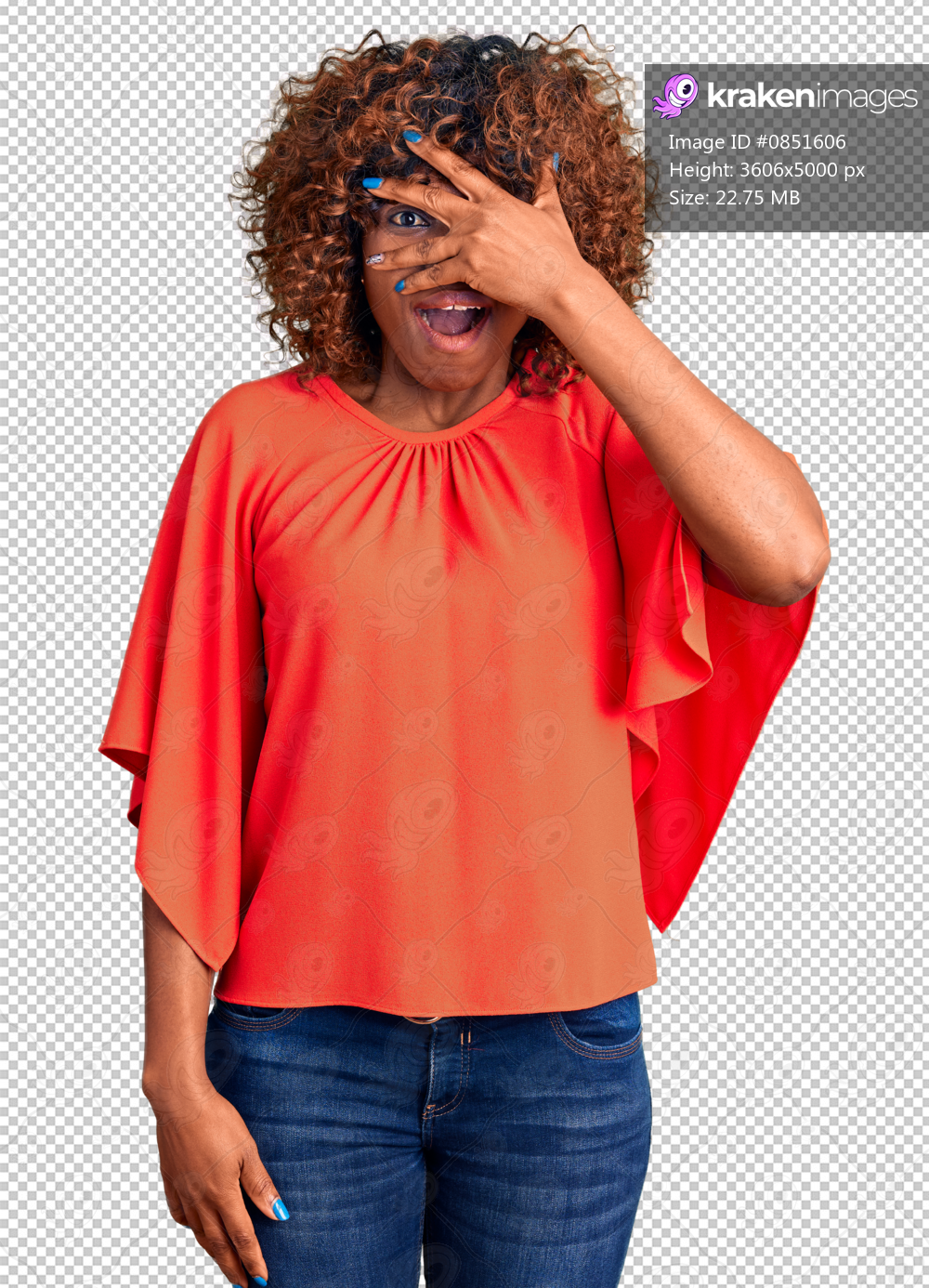 Young african american woman wearing casual clothes peeking in shock covering face and eyes with hand, looking through fingers with embarrassed expression.