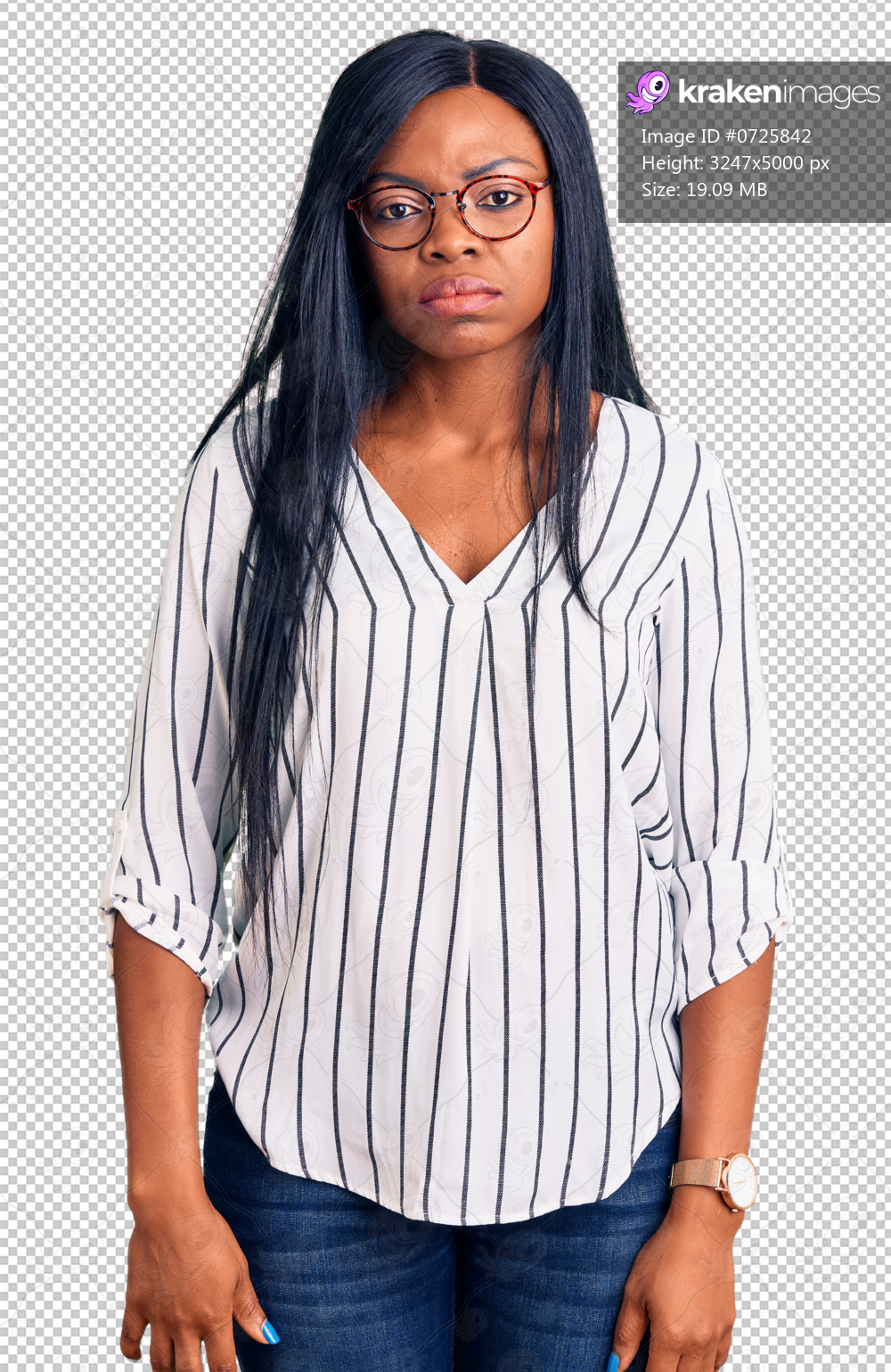 Young african american woman wearing casual clothes and glasses depressed and worry for distress, crying angry and afraid. sad expression.