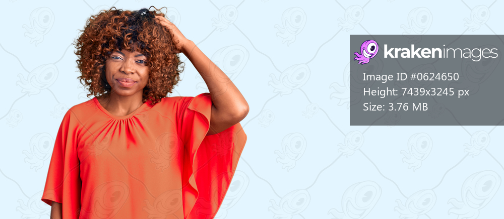 Young african american woman wearing casual clothes confuse and wonder about question. uncertain with doubt, thinking with hand on head. pensive concept. 