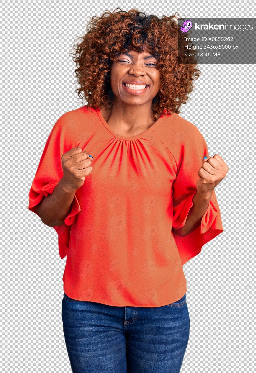 Young african american woman wearing casual clothes excited for success with arms raised and eyes closed celebrating victory smiling. winner concept.