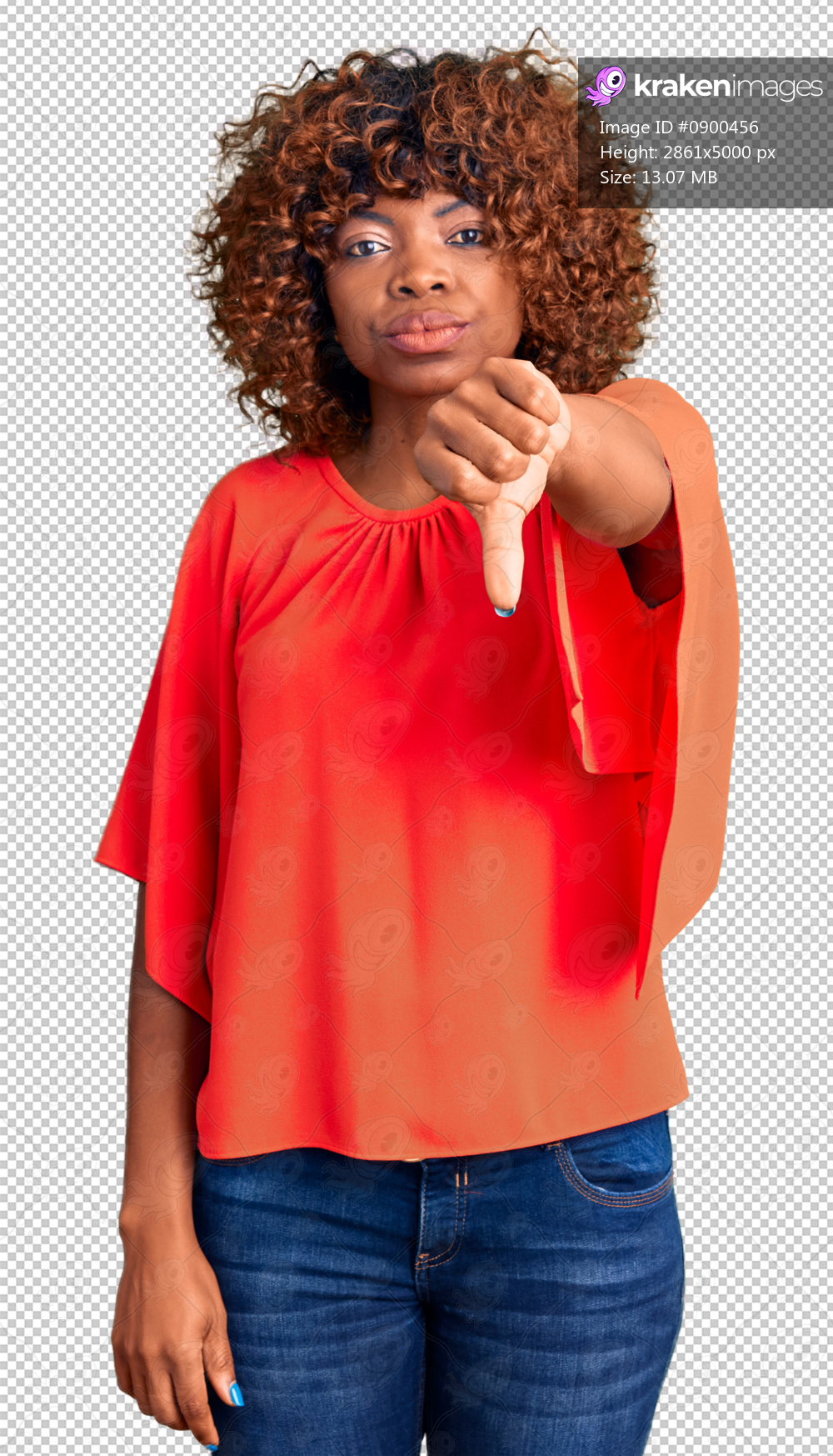 Young african american woman wearing casual clothes looking unhappy and angry showing rejection and negative with thumbs down gesture. bad expression.