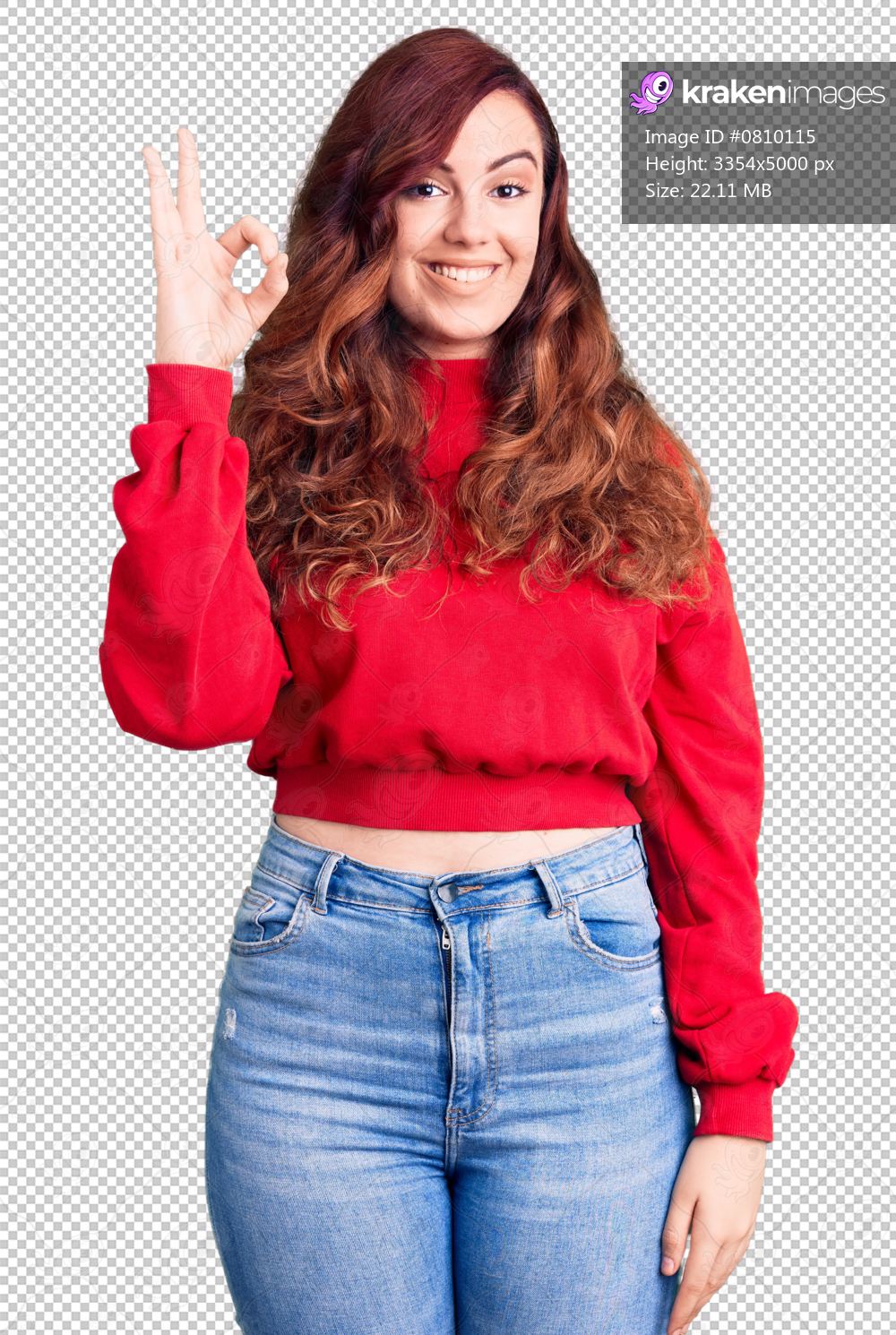 Young beautiful woman wearing casual winter sweater smiling positive doing ok sign with hand and fingers. successful expression.