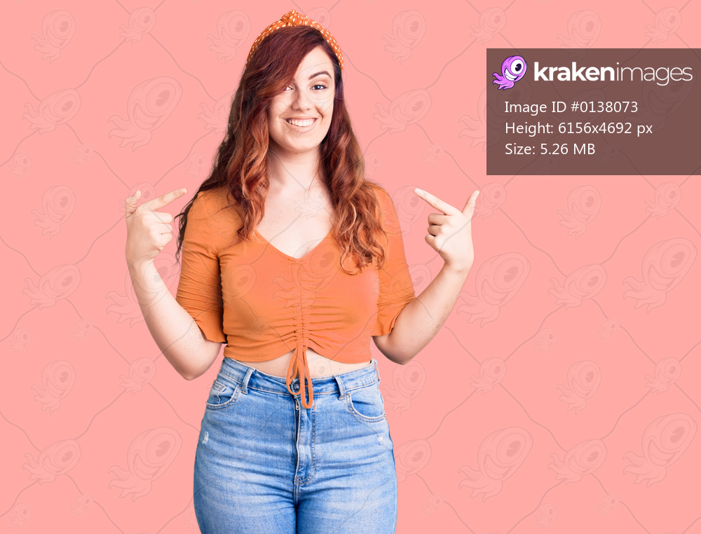 Young beautiful woman wearing casual clothes looking confident with smile on face, pointing oneself with fingers proud and happy. 