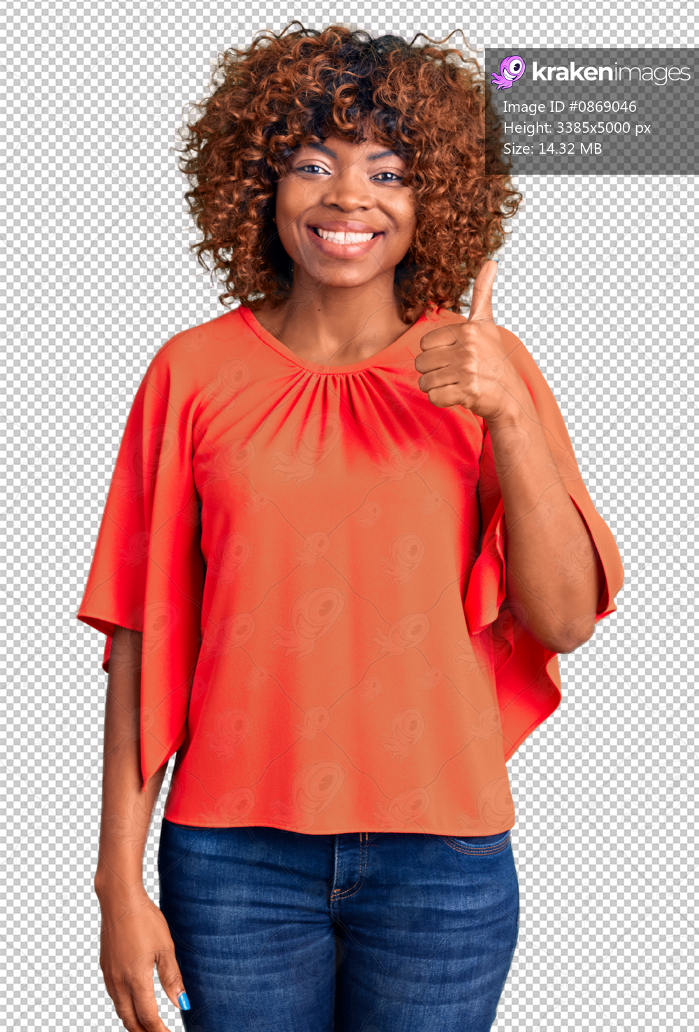 Young african american woman wearing casual clothes doing happy thumbs up gesture with hand. approving expression looking at the camera showing success.