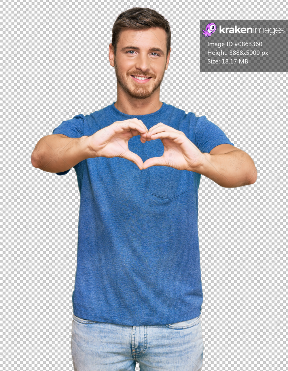 Handsome caucasian man wearing casual clothes smiling in love doing heart symbol shape with hands. romantic concept.