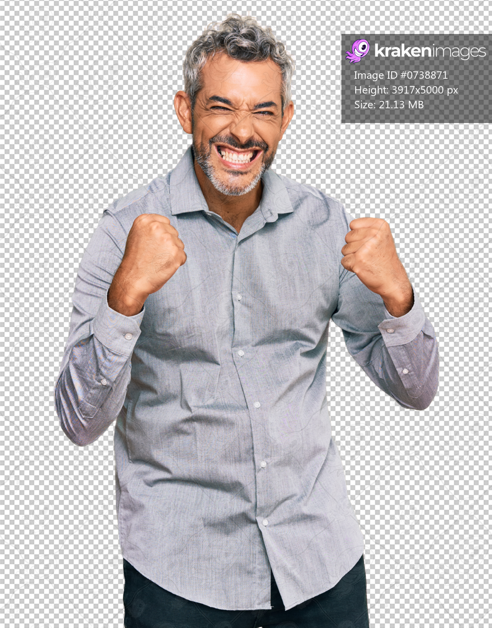 Middle age grey-haired man wearing casual clothes excited for success with arms raised and eyes closed celebrating victory smiling. winner concept.